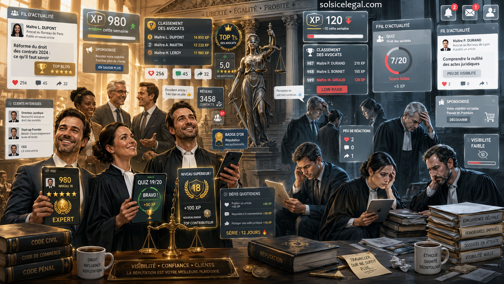 réseau social pour avocats solsice legal