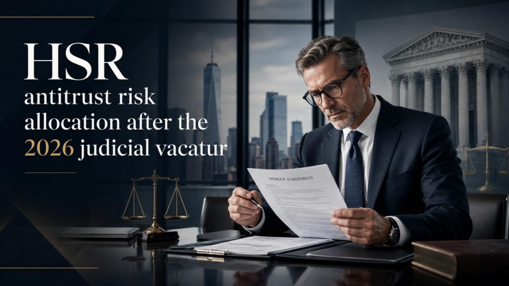 HSR antitrust risk allocation , répartition du risque antitrust