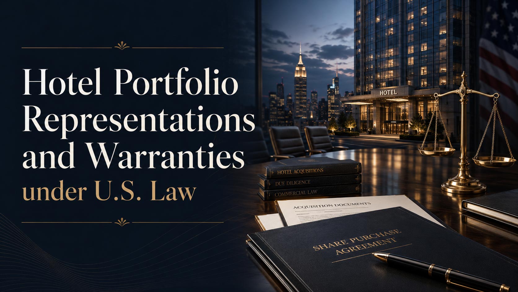 Hotel portfolio representations and warranties , portefeuille hôtelier