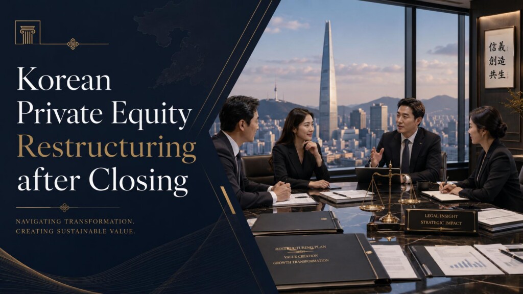 Korean private equity , restructuration post-acquisition