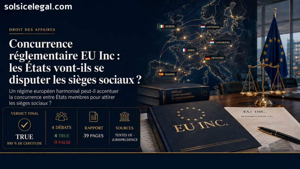 Concurrence réglementaire EU Inc