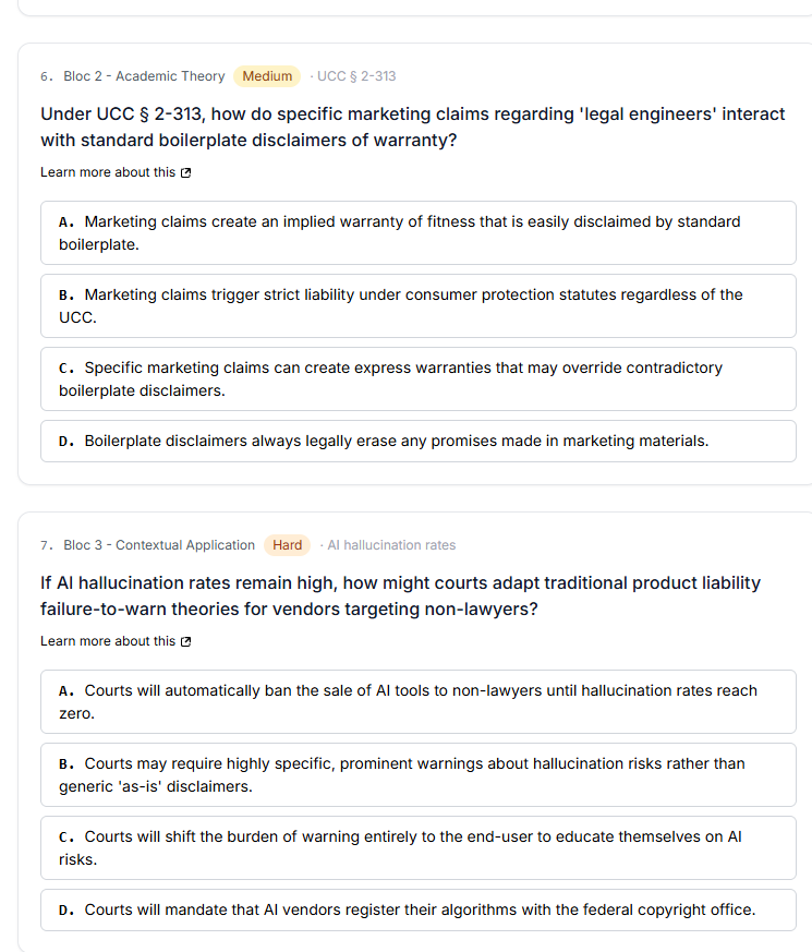 legal engineer quizz